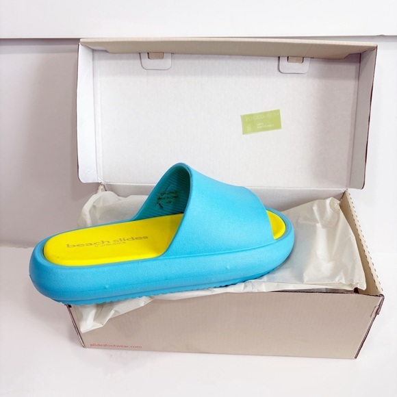 beach slides by J/SLIDES BEACH SLIDES Squish Slide Sandal  NIB - Picture 1 of 2